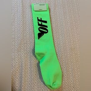 Off white socks green